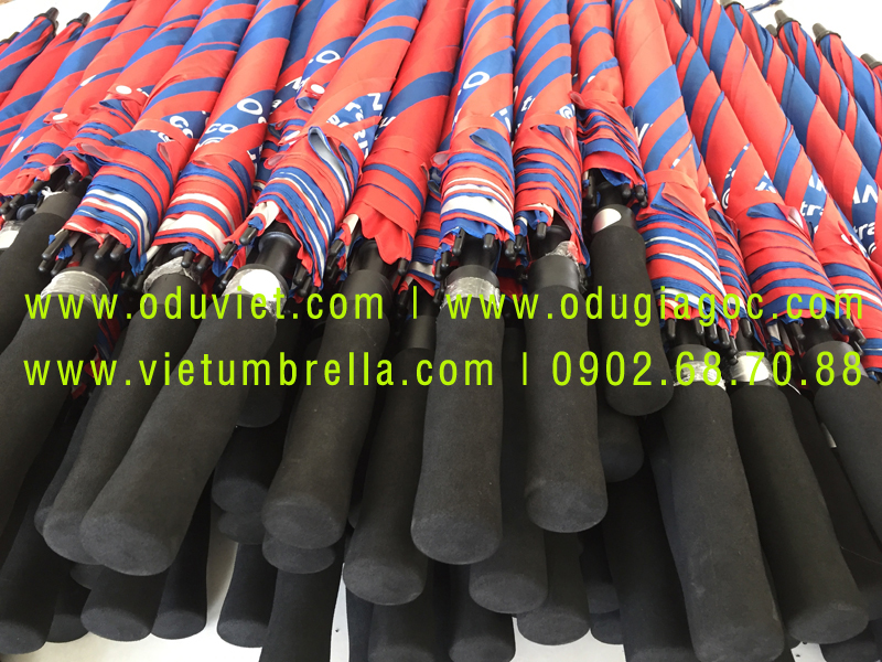 xưởng sản xuất ô dù cầm tay in logo quảng cáo